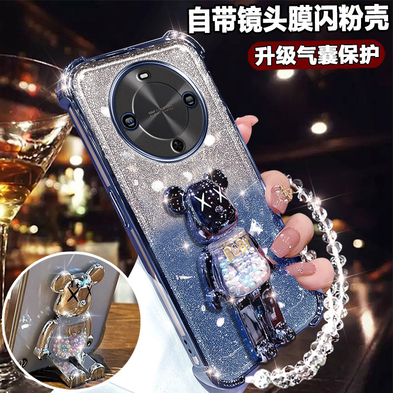 华为畅享70x活力版手机壳网红70x镜头全包BRE-AL80新款气囊70X保护壳畅亨7OX硅胶防摔软壳70X可爱闪粉70X超薄 - 图3