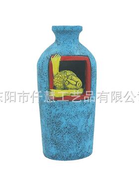 跨境新款欧美风格创意家居花瓶客厅卧室玄关装饰树脂工艺品摆件