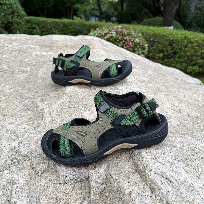夏季户外运动登山凉鞋护趾防滑儿童溯溪K沙滩鞋魔术贴包头凉鞋男,淘宝优惠券,粉丝福利购,淘宝优惠卷