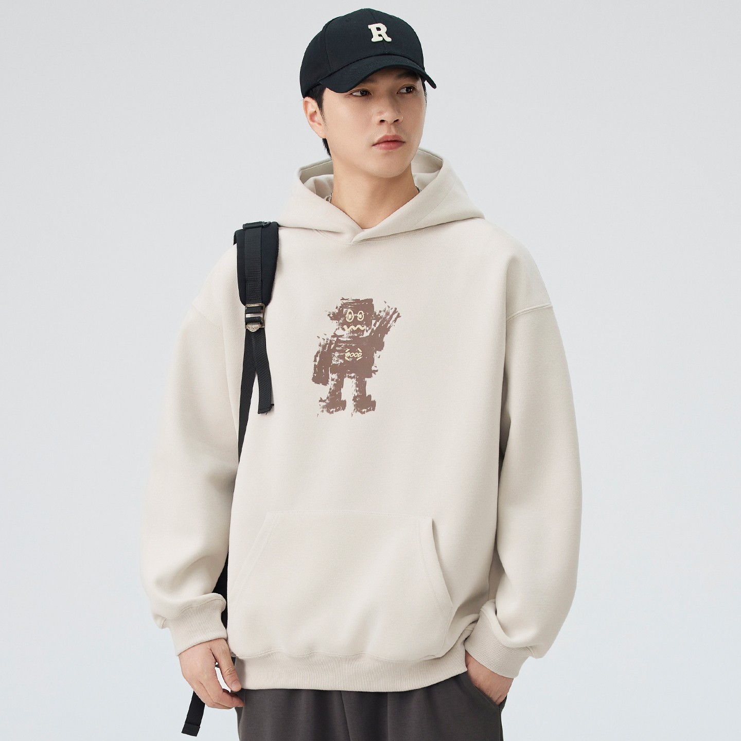 2025秋冬季美式印花卫衣园领情侣装百搭潮流卫衣-1 2025秋冬季美式印花卫衣园领情侣装百搭潮流卫衣-1