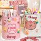 American iron pen holder student desktop iron barrel female office capacity cute pencil storage box