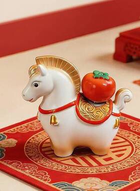 新款摆饰马年有钱摆件国潮摆件桌面装饰品新年礼物生肖摆件