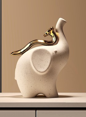 新中式风创意h摆件马上有钱软装家居玄关客厅酒柜桌面电视柜装饰