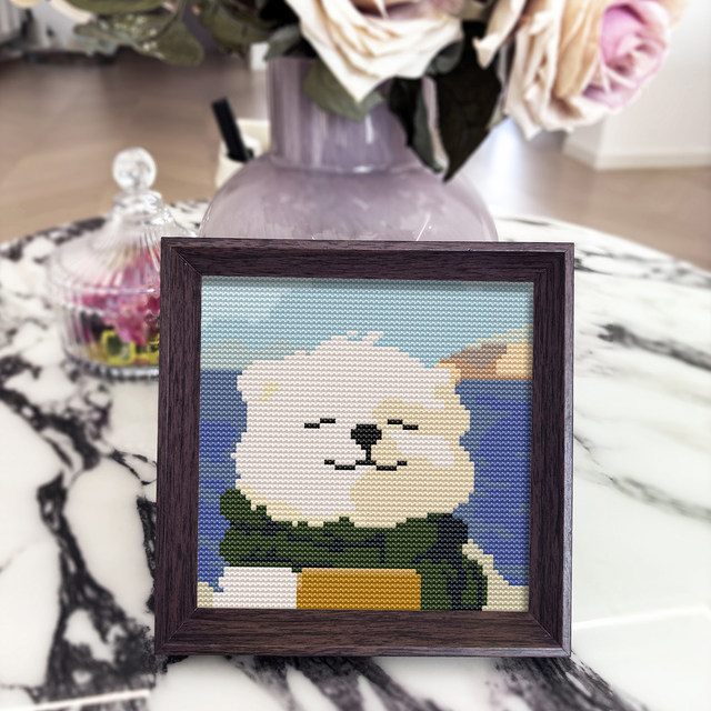 Cross stitch 2026 ເສັ້ນໃຫມ່ embroidery framed ຕາຕະລາງກາຕູນສັດງ່າຍດາຍ embroidery handmade ສະແດງໃຫ້ເຫັນ