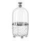 Transparent light luxury rotary makeup brush storage barrel online celebrity 2024 dustproof makeup brush storage box