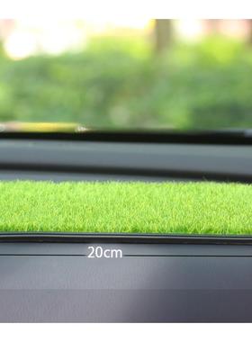 创意清新防真草坪木拖盘摆件田园风室内摆台居家装饰汽车防滑垫