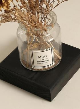 实木底座黑色工艺品摆件木托正方形长方形饰品底托可定制尺寸大小