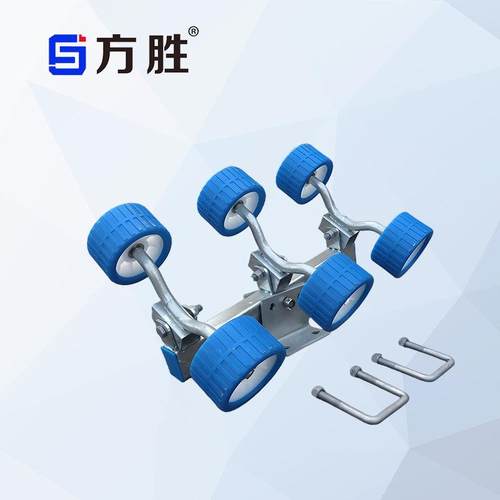 拖车配件游艇摩托车艇船用拖车轮橡皮艇拖车新款侧轮滚轮组支架 - 图1