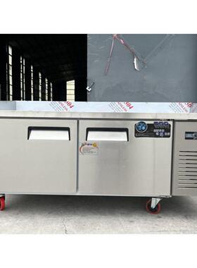 滚轮桌脚制冷工作台冷冻冷藏柜商用双温厨房冰箱平冷柜操作台冰柜