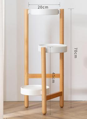 现代简约原创铁艺家居置物架阳台客厅入户落地摆件植物架花架室内