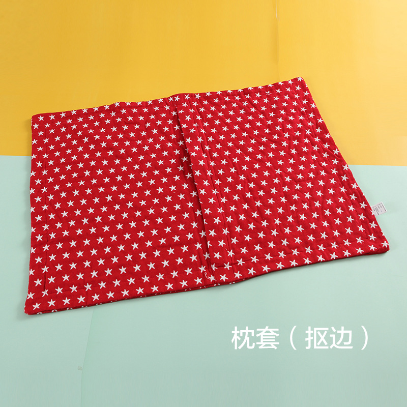 A类三层纱布含竹纤维夏季单人双人薄款红星蓝星纱布床单 可定制 - 图1