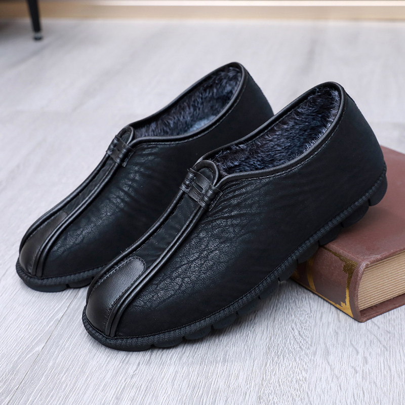 老北京布鞋男鞋冬季加绒保暖防滑防水中老年洒鞋休闲中老年爸爸鞋,淘宝优惠券,粉丝福利购,淘宝优惠卷