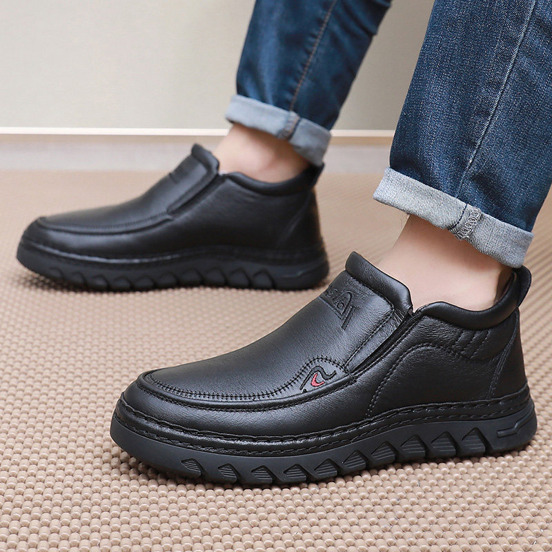 老北京布鞋男鞋冬季加绒加厚保暖爸爸纯羊毛软底防滑橡胶底大码男,淘宝优惠券,粉丝福利购,淘宝优惠卷