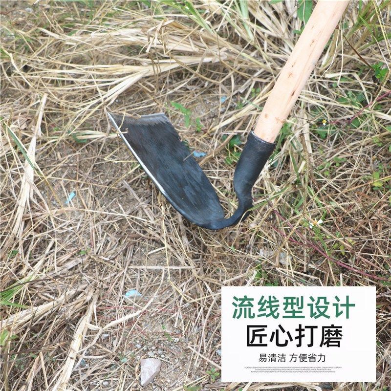 弹簧钢手工锻g打农用锄头户外种菜除草翻地开山长柄农具锄草挖土,淘宝优惠券,粉丝福利购,淘宝优惠卷