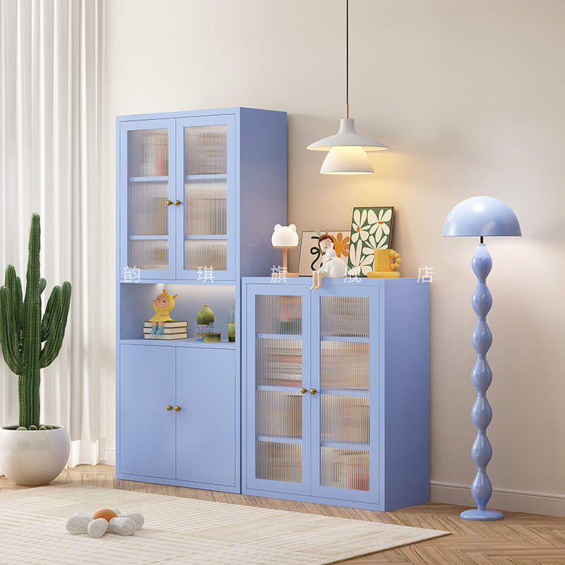 书架置物架落地多层书柜子带门儿童学生书橱家用客厅收纳架省空间,淘宝优惠券,粉丝福利购,淘宝优惠卷