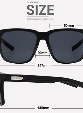 大头围墨镜男大脸胖子加宽大码超大号偏光遮阳显瘦韩版男女8023