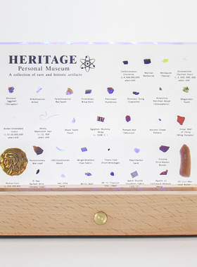 原始集齐收藏样品亚克力镶嵌迷你博物馆真实内嵌mini museum礼物