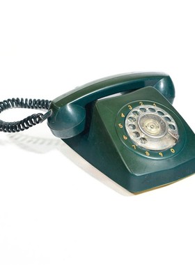 老式转盘电话机80后复古装饰道具古董老物件摆件日式彩色怀旧座机