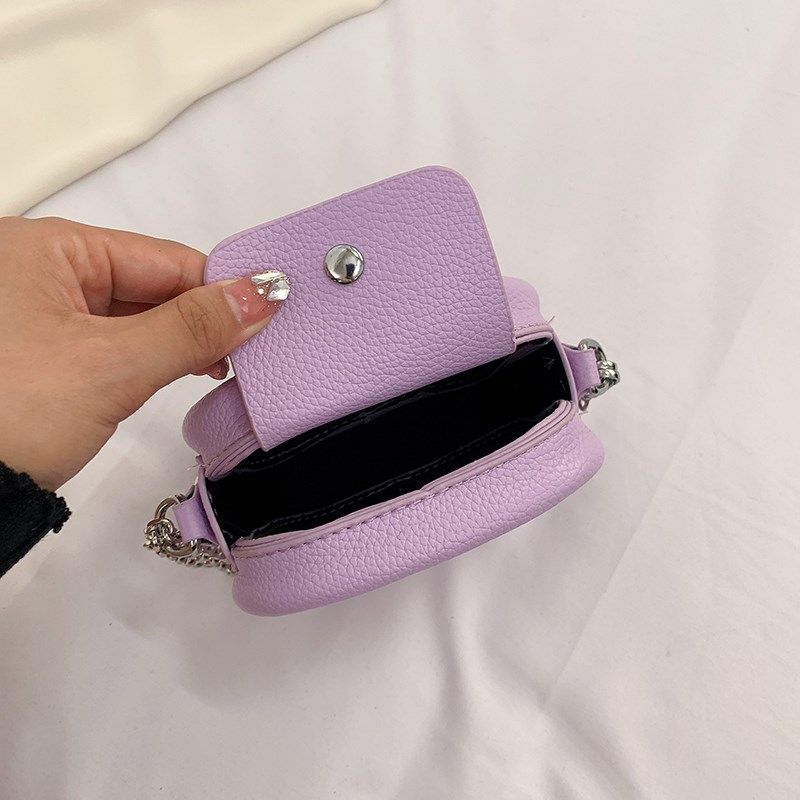 夏季时尚迷你小包包女童2024新款流行链条包零钱包粉色可爱小方包 - 图3