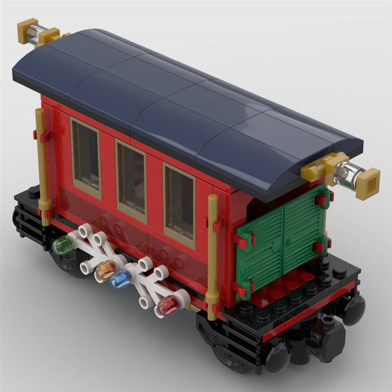 定制积木创意设计玩具圣诞列车柴油火车守车棚车轨道列车M7火车,淘宝优惠券,粉丝福利购,淘宝优惠卷