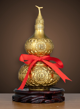 铜葫芦家居客厅玄l关卧室摆件办公室前台收银台招财装饰品开业礼