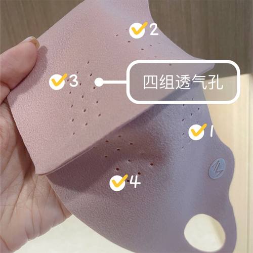 秋冬加绒胶原蛋白简约纯色保暖防寒口罩户外骑行面罩可水洗3D立体 - 图1