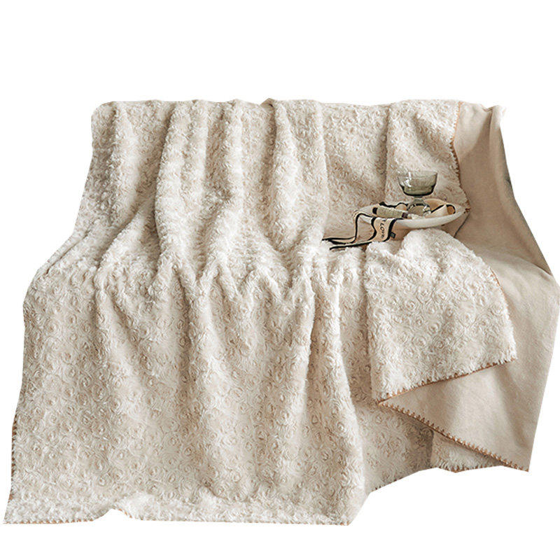 悦眠家纺轻奢兔毛绒玫瑰毯午睡沙发毯子床上盖毯秋冬季加厚珊瑚绒,淘宝优惠券,粉丝福利购,淘宝优惠卷