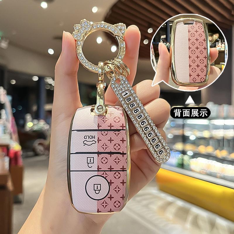 适用于起亚钥匙包K3K4K5kx3kx5/7智跑索兰托奕跑凯绅套壳扣CROSS - 图2