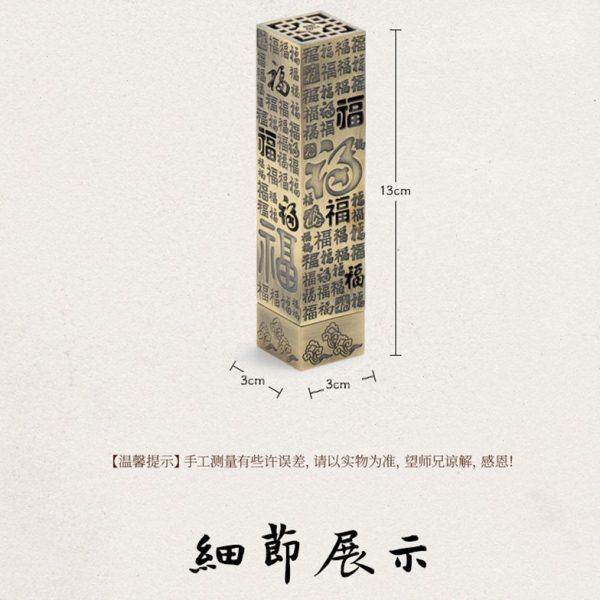 禅意立式香炉镂空线香插百福10.5cm线香筒沉檀香薰炉茶道香道摆件,淘宝优惠券,粉丝福利购,淘宝优惠卷