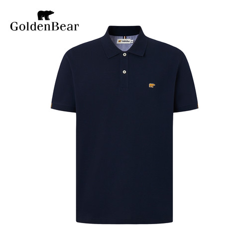 【莱卡】GOLDEN BEAR/金熊2026年男士弹力珠地棉基础款短袖POLO衫 - 图3