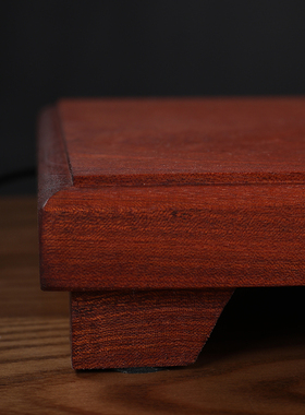 戴玉堂实木摆件《花梨木佛光带灯圈可发光底座》佛像装饰家居饰品