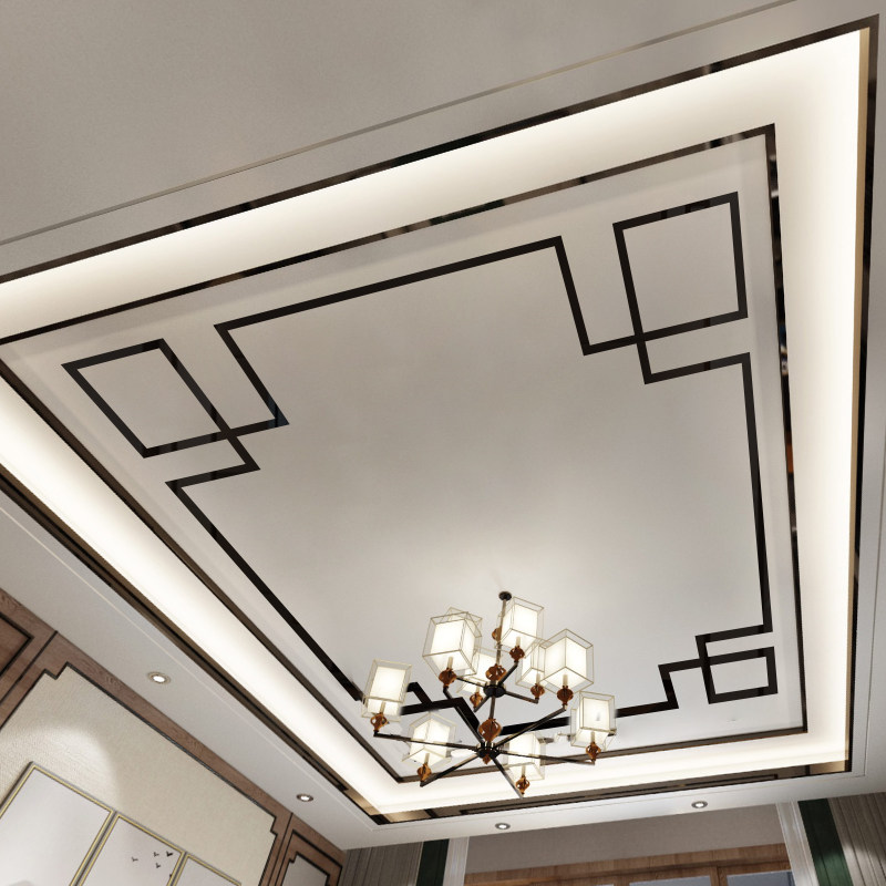 自粘吊顶装饰条3d立体天花板边框条镂空对角花墙贴亚克力镜面线条,淘宝优惠券,粉丝福利购,淘宝优惠卷