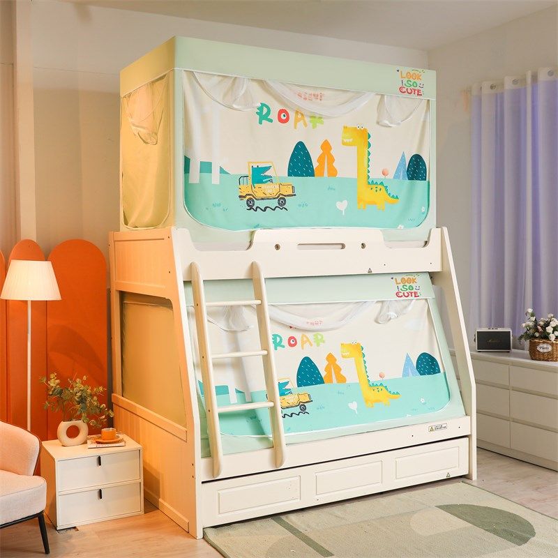 儿童床上帐篷蚊帐k室内上下铺子母床防摔宿舍床帘一体式全封闭遮,淘宝优惠券,粉丝福利购,淘宝优惠卷