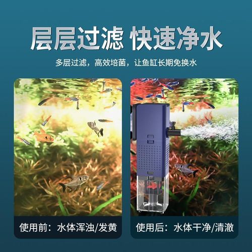 一鱼缸器增氧循n环水泵水箱抽水换水快速净水定制 - 图1