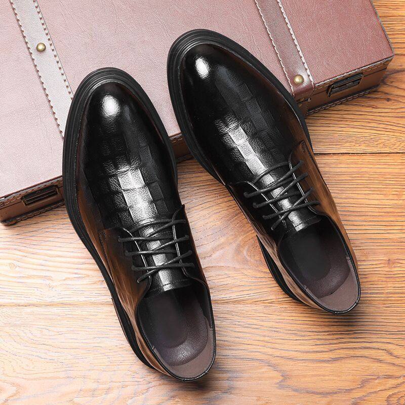 男士商务正装g增高皮鞋男夏季透气英伦休闲伴郎青年黑色新郎婚鞋,淘宝优惠券,粉丝福利购,淘宝优惠卷