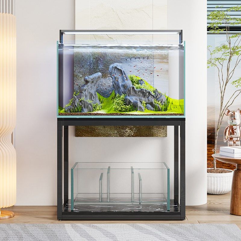 鱼缸架子底座客厅铁工业柜型不锈钢简G易鱼缸底中定制承重鱼缸架,淘宝优惠券,粉丝福利购,淘宝优惠卷