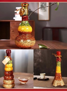 五谷丰登摆件入宅大吉杂粮丰收瓶新房乔迁新居小礼品客厅布置装饰