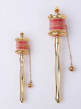 多款德田手摇转金轮静音彩绘锌合金电镀工艺家用摆件手摇转金筒