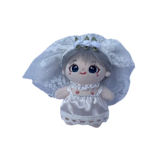 现货娃衣10cm棉花娃娃海星体正常体衣服婚纱礼服裙子公仔玩偶换装 - 图3