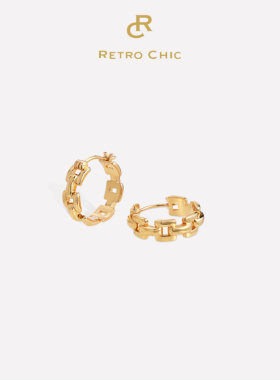 【新品上新】RC Retro Chic意大利复古时尚首饰 罗马链条耳环女