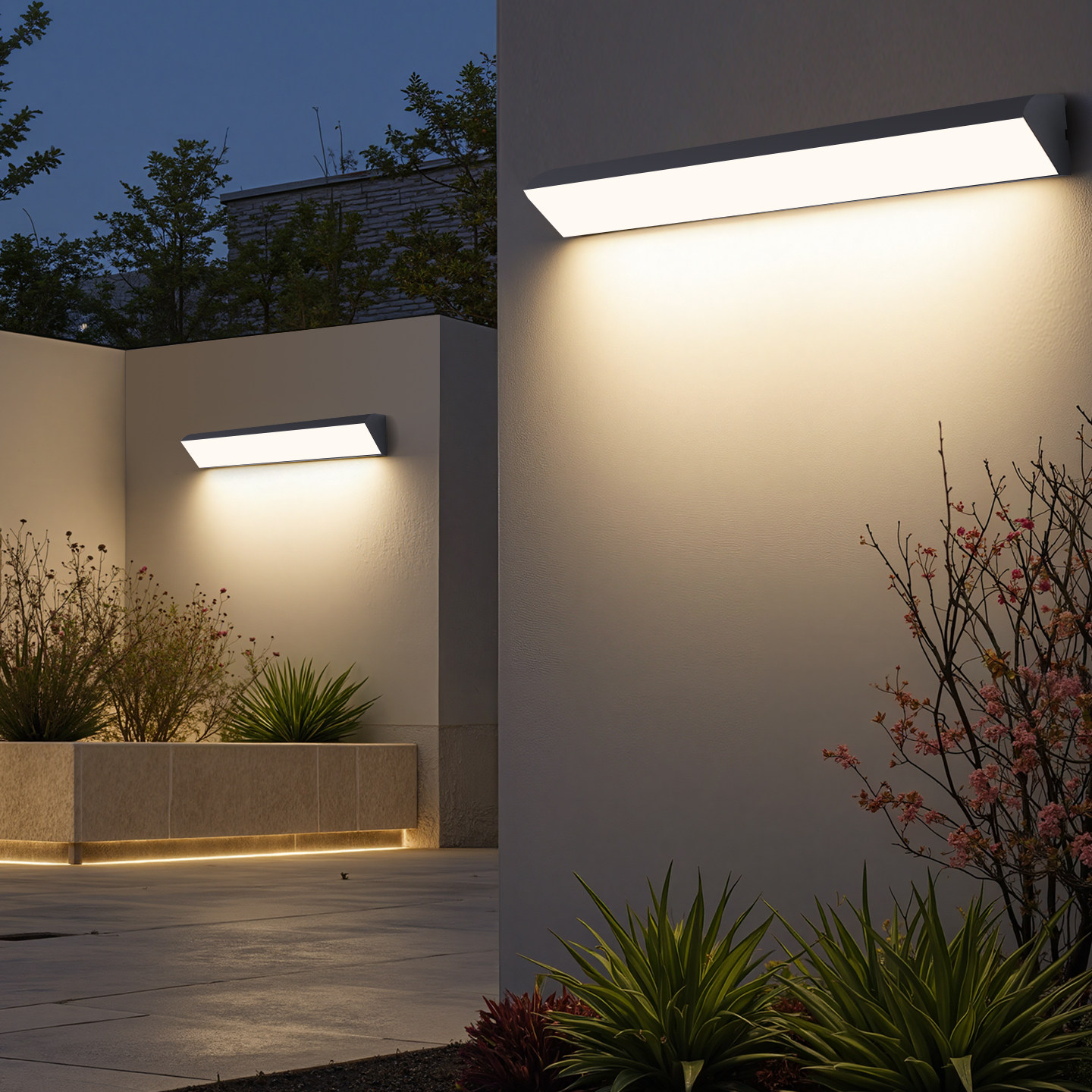 led长条壁灯墙上明装户外感应灯防水三角灯室外阳台庭院灯露台灯,淘宝优惠券,粉丝福利购,淘宝优惠卷