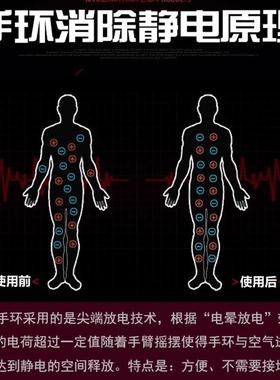 无线防静电手环冬天汽车去除静电神器人体静电消除释放器男女手链