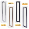 Extremely narrow bathroom partition shower room glass p glass door handle black gun gray minimalist square tube handle 304 stainless steel