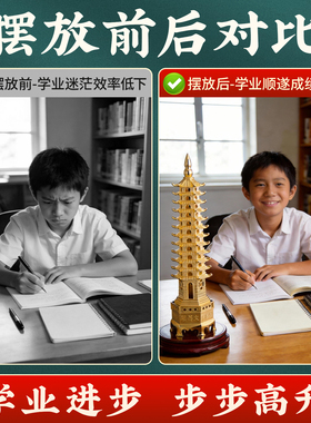 铜制室内桌面文昌塔摆件