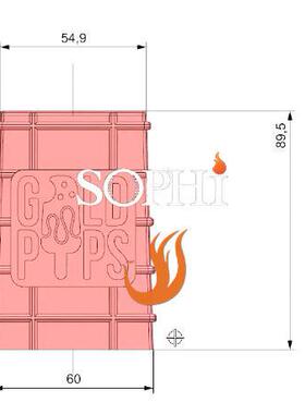 广州首飞定制图案logo 华夫冰棒模具机 waffle popsicle maker