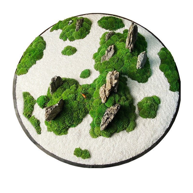 新中式花艺摆件酒店餐桌中间摆件桌面景观造景转盘装饰品圆桌摆花,淘宝优惠券,粉丝福利购,淘宝优惠卷