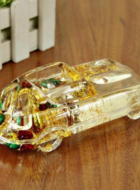 汽车入油水晶笔插汽车心