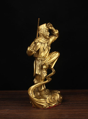 祥云铜孙行者摆件 铜齐天大圣摆件 铜孙悟空摆件  筋斗云 孙悟空