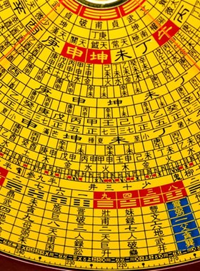 翰辉罗盘三元三合罗盘579/10寸一尺综合盘勘测工具纯铜面板罗经仪