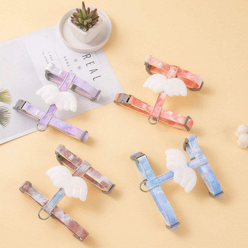 猫咪牵引绳外出专用遛猫绳可爱翅膀防挣脱可调节胸背狗狗宠物用品,淘宝优惠券,粉丝福利购,淘宝优惠卷